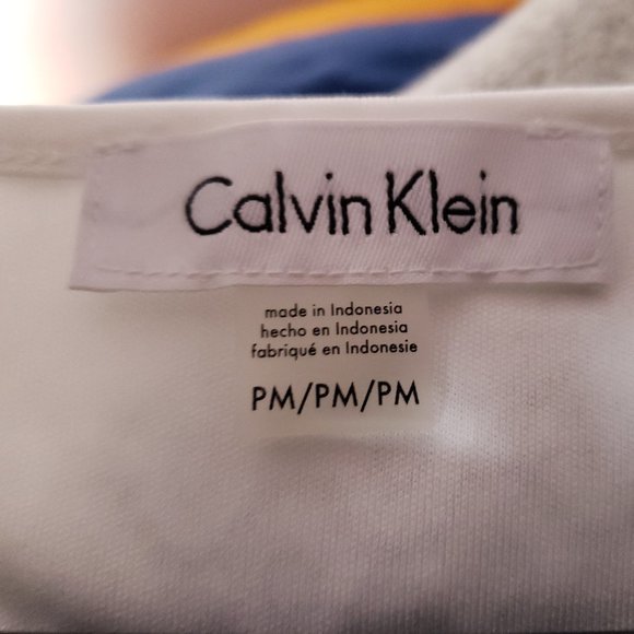 Calvin Klein Women's Size PM White Lace Top - Picture 2 of 7